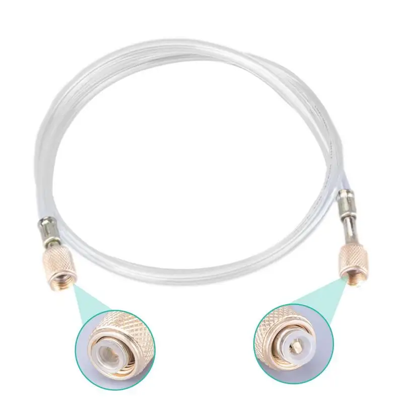 

Transparent Fluorinated Tube 1/4SAE Thread For R410 R134 R22 1.2m Car Air Conditioning R134 HVAC Hose 600-3000 PSI Refrigeration