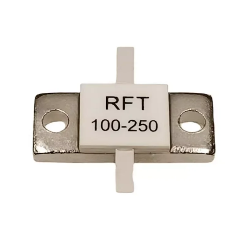 2Pcs/lot 100% New RFT100-250 250 Watts 100 Ohms RF resistor / 250W 100R Flange mounting resistors Double lead Origianl