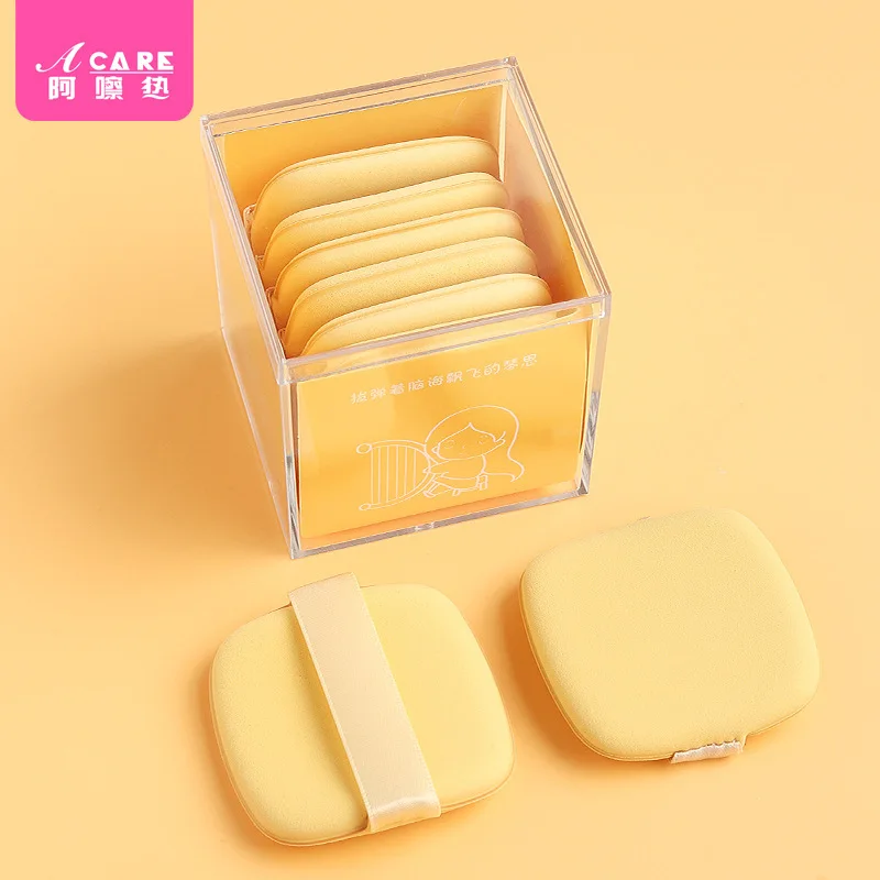 DX01/Powder Puff/Biscuits/A1PQ0-Easy-to-Use Double-Sided Powder Puff Butter Air Cushion Wet and Dry Dual-Use Powder Sea