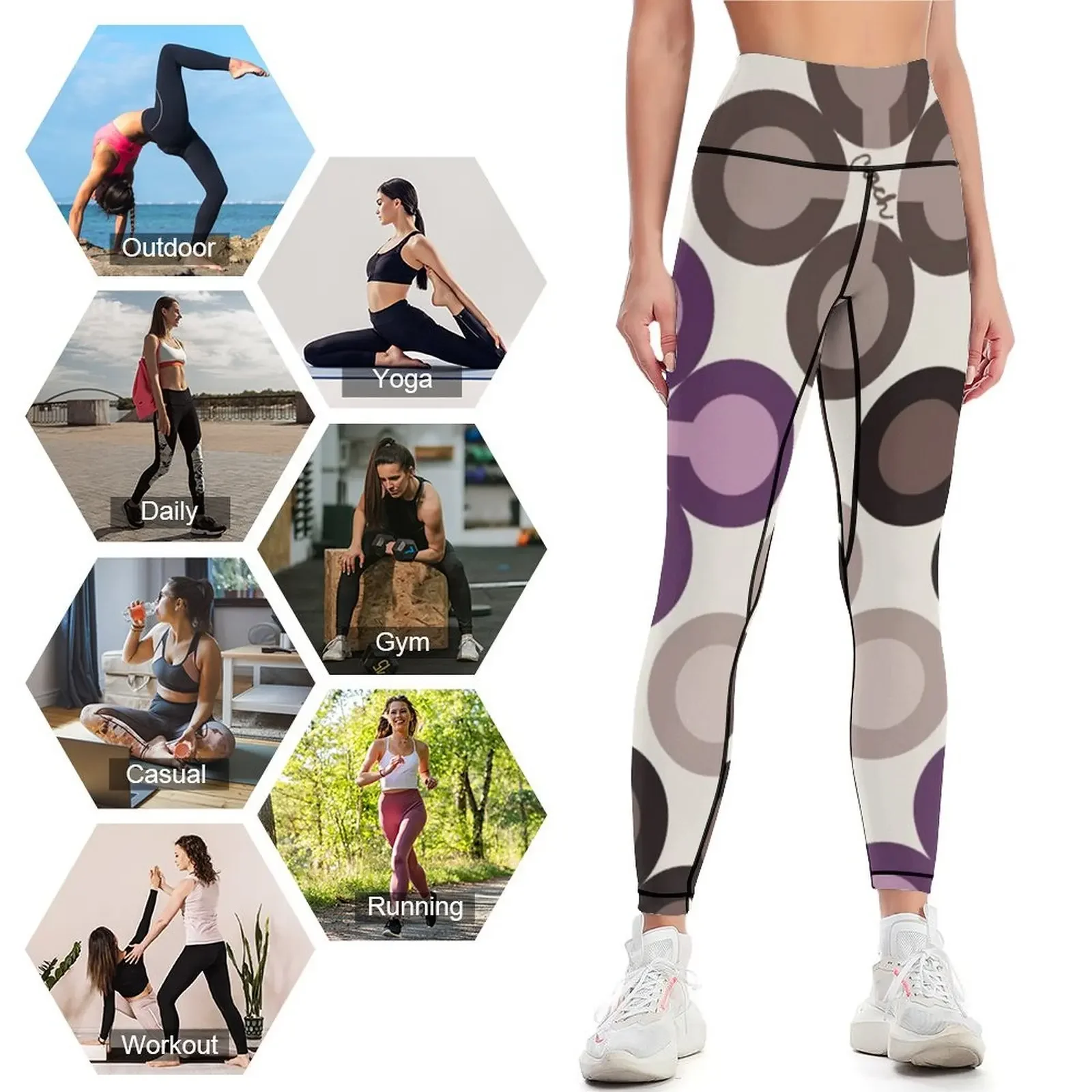 Leggings de flores OVAL Push up para mujer Leginsy push up Leggings para mujer