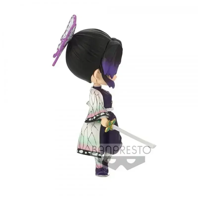 ในสต็อก Bandai BANPRESTO Q-posket Demon Slayer Kochou Shinobu อะนิเมะอุปกรณ์ต่อพ่วงรูปของเล่นเด็กคอลเลกชันของขวัญ