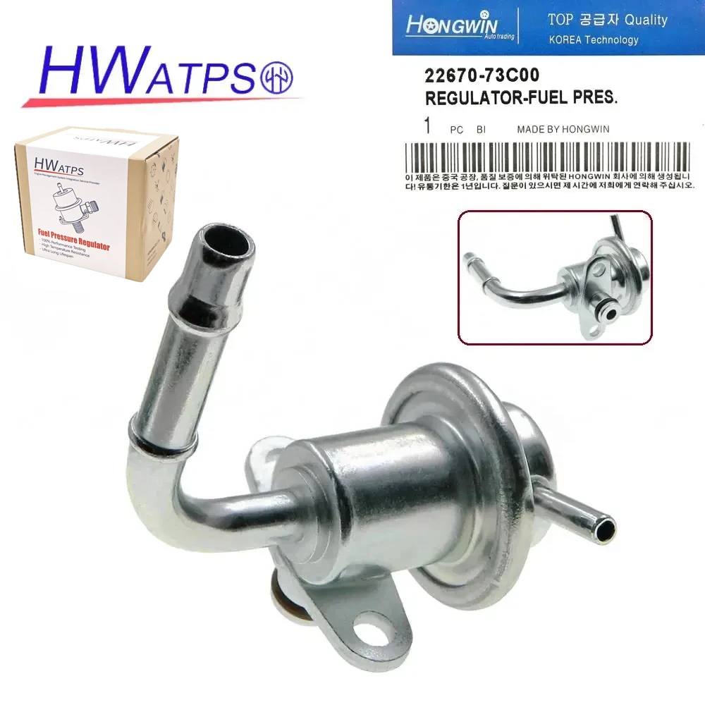 HWATPS 22670-73C00 New Fuel Pressure Regulator For Nissan 100NX AD Almera Primera Sentra Sunny 1987-2005 2267073C00 22670 73C00