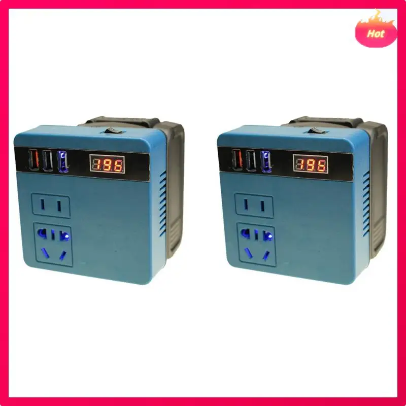 

ABYP 2X For Lithium Battery Inverter, Electric Tool Battery Inverter AC220V/ DC5V/20V Outdoor Operation Inverter