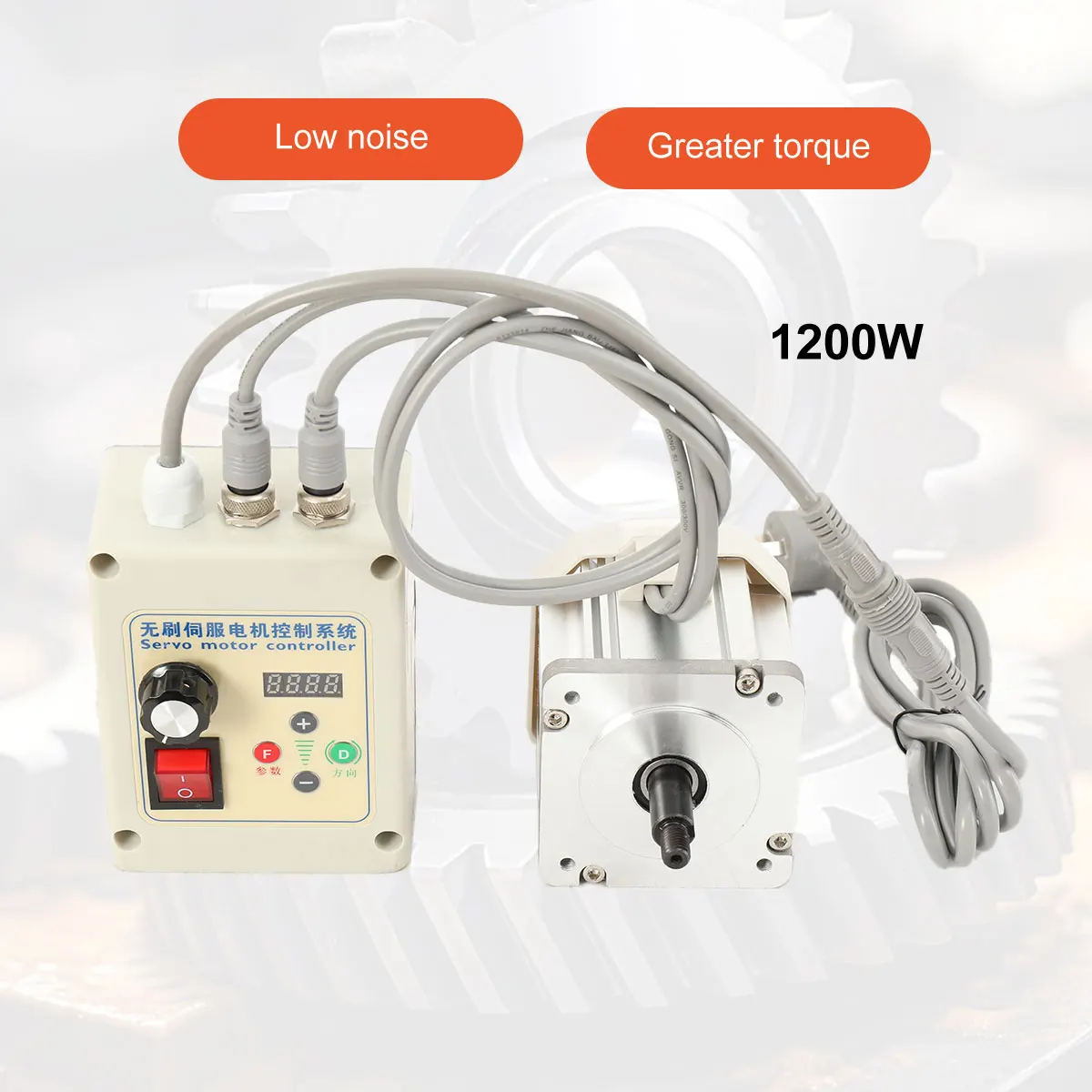 1200W Magnet-Bürstenloser Motor Permanentmagnet-Treiber Controller Drehzahlregler Bandschleifer Hochleistungs-Steuerungssystem-Kit – Detail 4