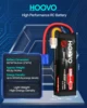 HOOVO 4S Lipo 배터리, EC5 커넥터가 있는 RC 배터리, RC 자동차 트럭, 트러기 버기 비행기용 소프트 케이스, 14.8V, 100C, 5200mAh, 2 개 6