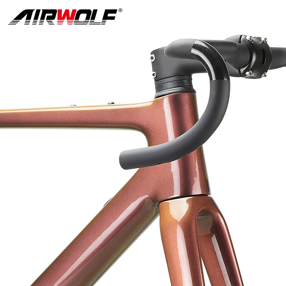 2023 New Arrival 700*40C Full Carbon Bike Gravel Frame A5 Carbon Bicycle Cyclocross Frame Road Bike Gravel Frame Handlebar Stem