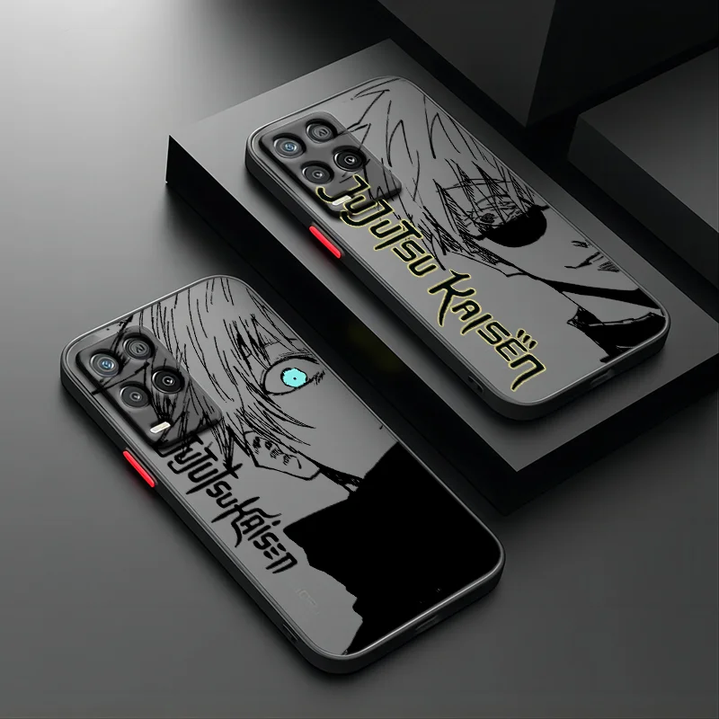 Jujutsu Kaisen Anime For OPPO Realme 11 10 9i 8i 7i 6S 6i Narzo  50A 20A 10A Pro Plus Frosted Translucent Phone Case