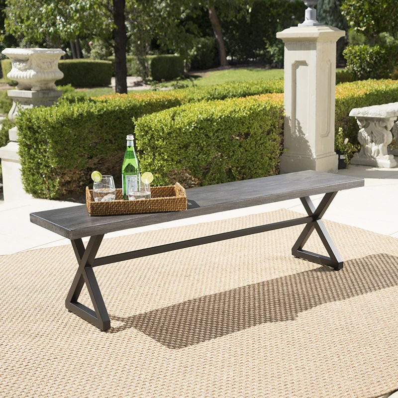 

RV Outdoor Expandable Aluminum Dining Table, Hammered Bronze Finish