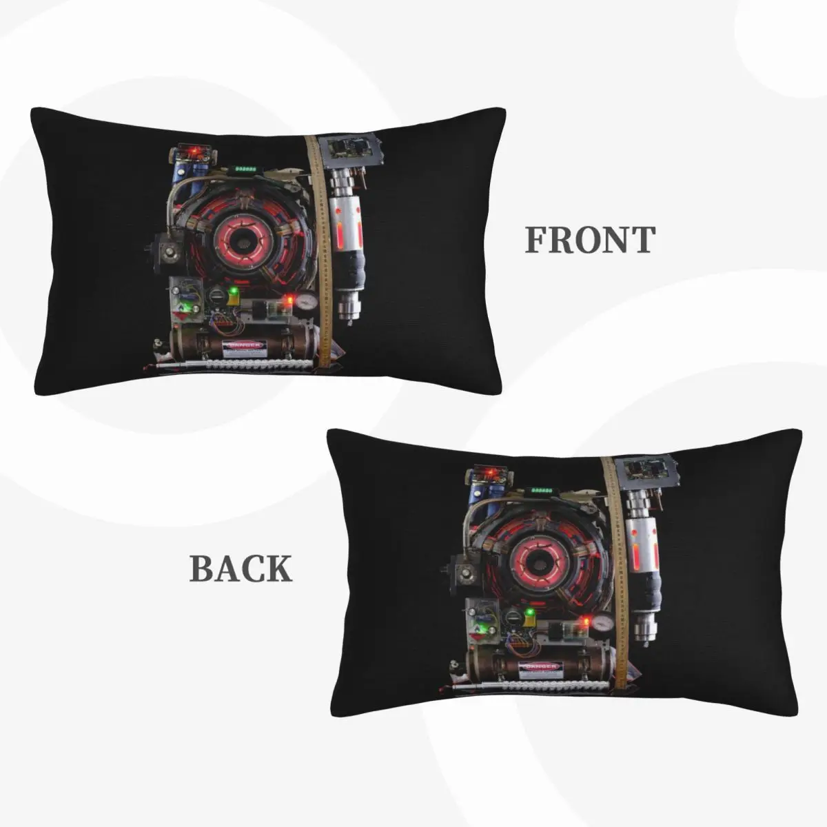 V2 Proton Packs The Ghostbusters Rectangle Pillowcase Cushion Cover Decor Bedroom Bed Home Comfort Throw Pillow