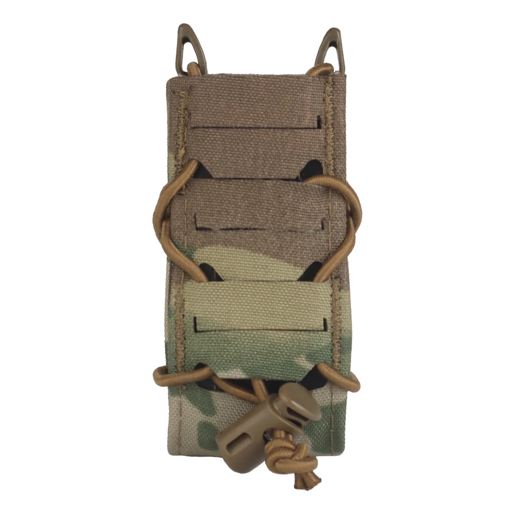 V2 Tactical 9mm Pistol Mag Pouch Tiger Type MOLLE Quick Pull Hunting Shooting Airsoft Magazine Bag Adjustable Combat Belt Gear