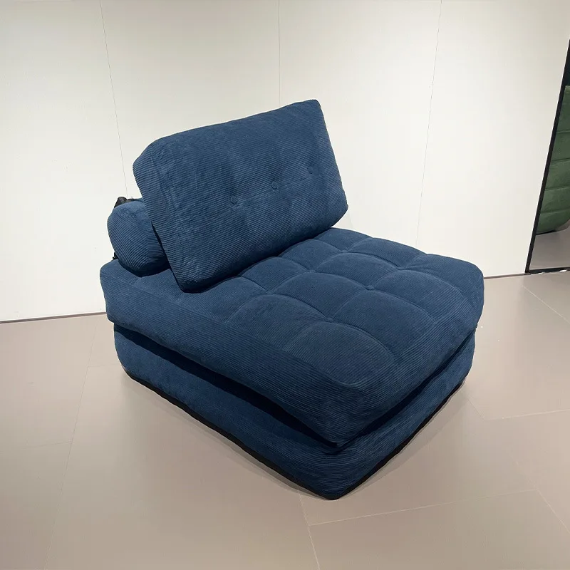 Single lazy reclining folding bed vacuum sponge compression sofa