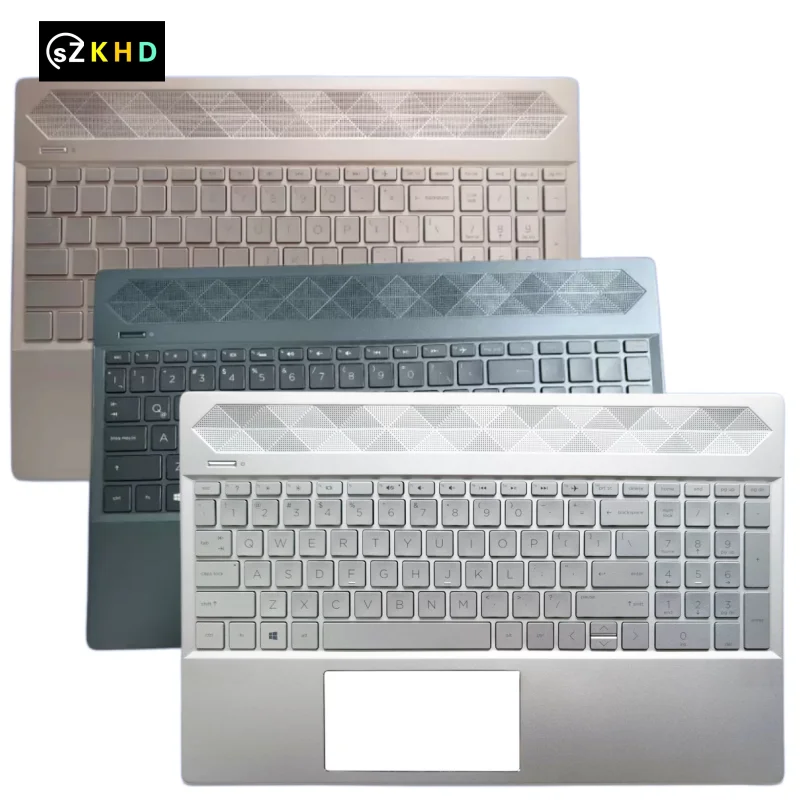 C Cover Palmrest Upper Case Bezel Frame Shell For Pavilion 15-CW 15-CS TPN-Q208 TPN-Q210 English Keyboard Shell L49394-00