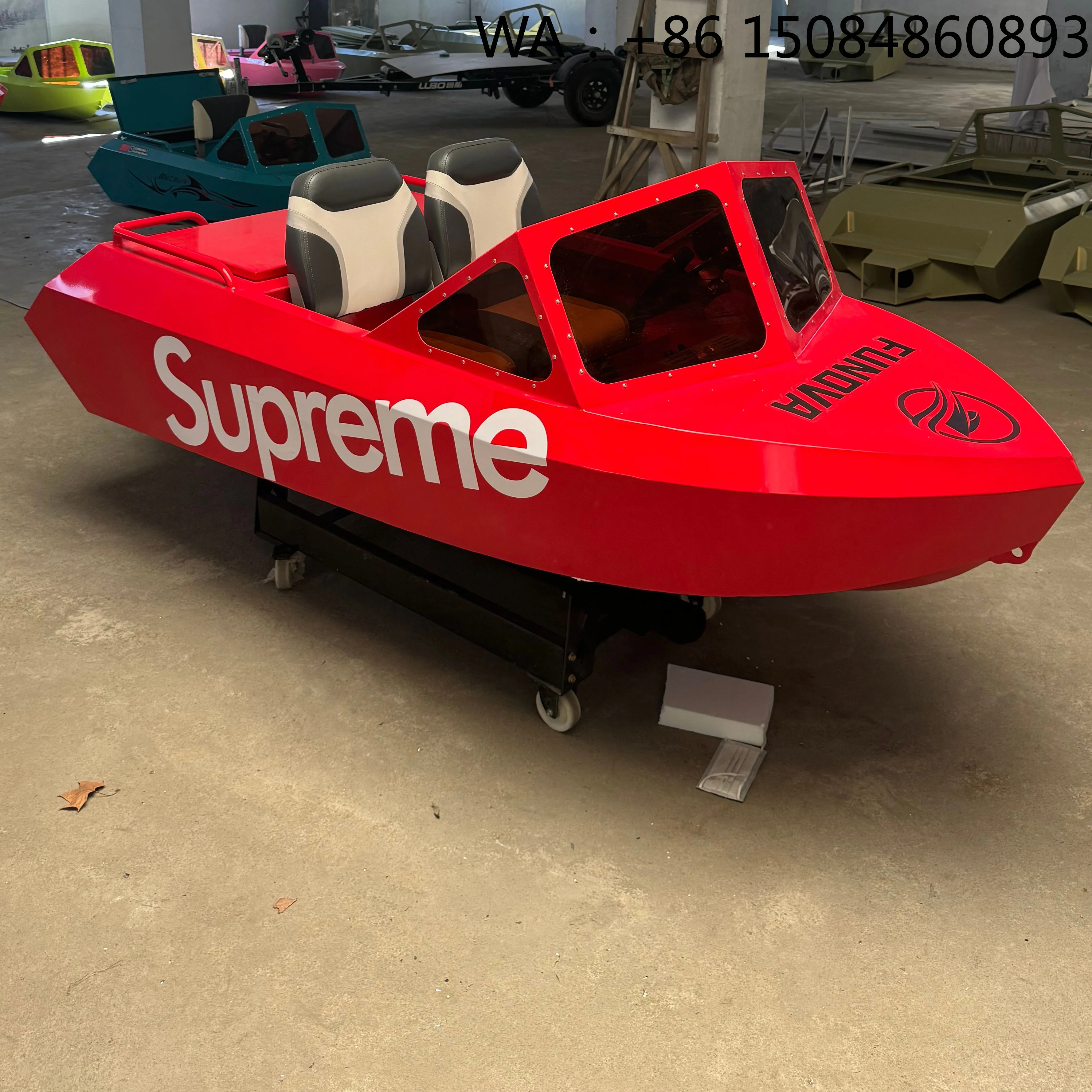 Eco Friendly Mini Water Karting Boat, High Performance Power Component For Lake River Leisure Water Surf Activity