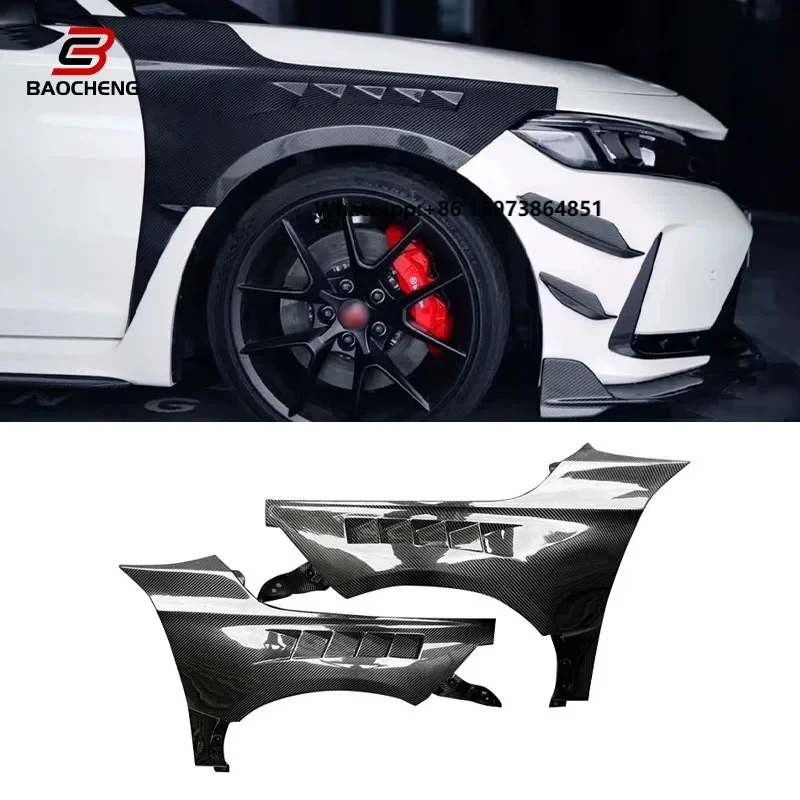 

CT Style Carbon Fiber Vented Front Fender for XI 11th Gen.Type R FL5 Lightweight Car Accessories