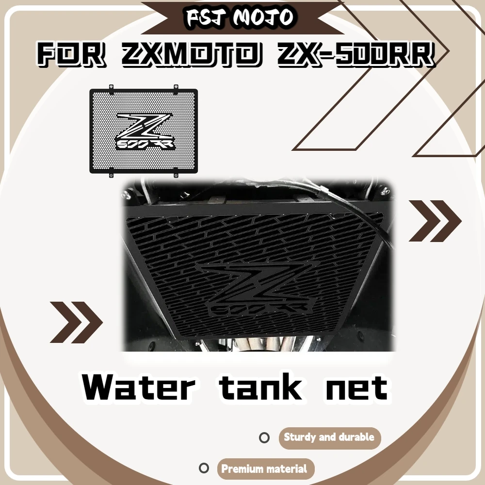 For ZXMOTO 500RR Rustproof Metal Radiator Cover Anti Scratch Resist Mud Rain Corrosion For Daily And Track Riding Mod Parts