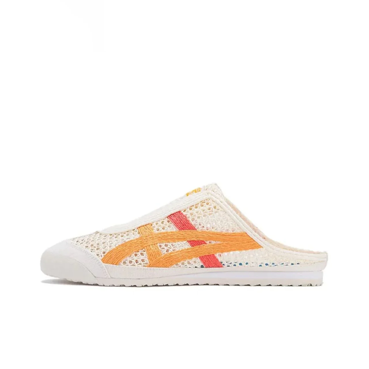 Onitsuka Tiger MEXICO 66 Men and Women Sabot Breathable and Lightweight Low-top Semi-slippers Orange