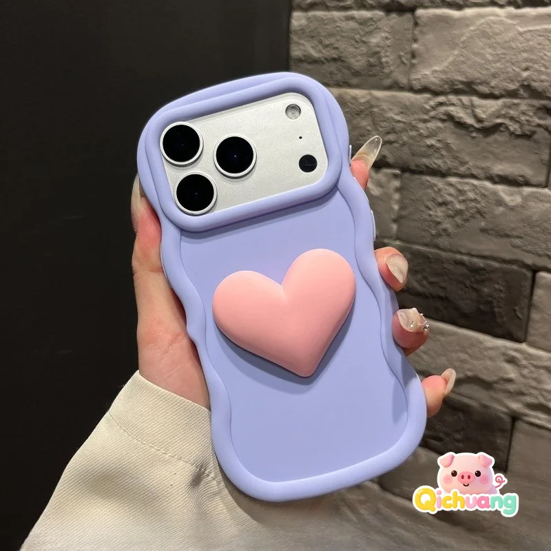 Cute 3D Love Phone Case For Samsung Galaxy A04 A04S A04E M04 A03 Core A03S A02S M02S F02S J7 Pro Prime Shockproof Soft Cover