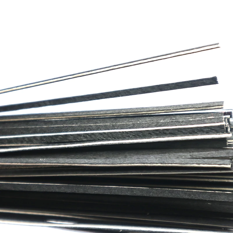 30/100pc Cello Viola Violin Maple Wood ebony Purflings Black White Black Wood Strips DIY Violin Parts 2.5*1.2*970mm