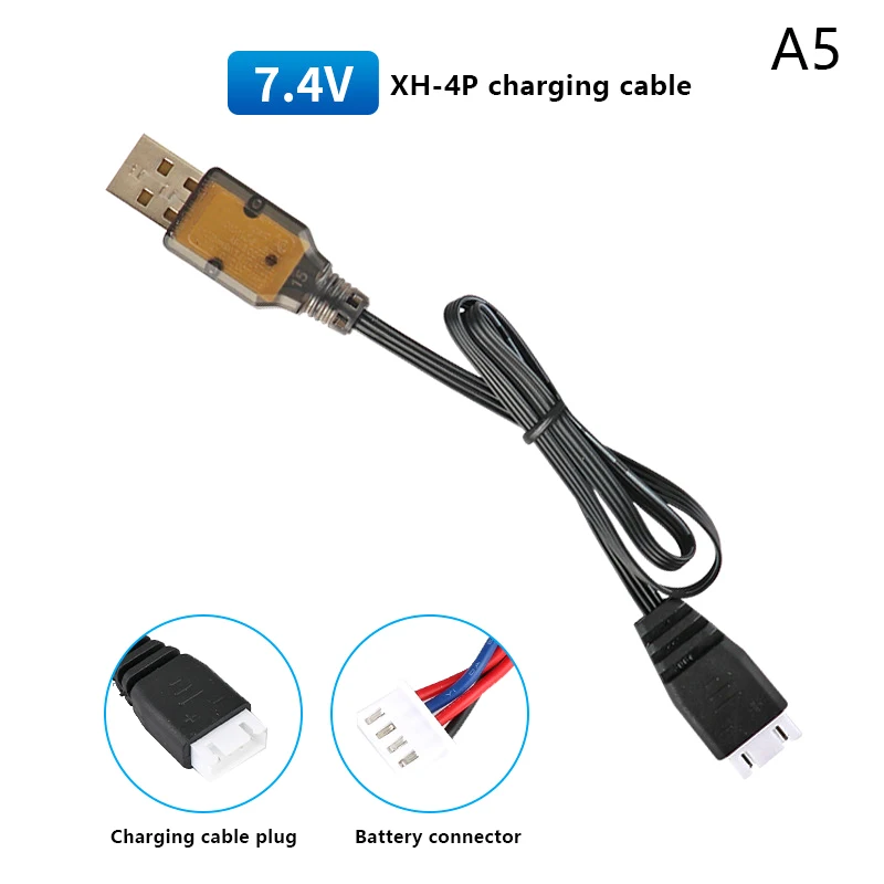 Oferta Imperdível: Carregador 1PC 7.4V (3.7V X2) SM-2P/3P SM-4P Reverse XH-3P/4P para Bateria Li-ion de Carros e Barcos Elétricos RC com Carregamento USB