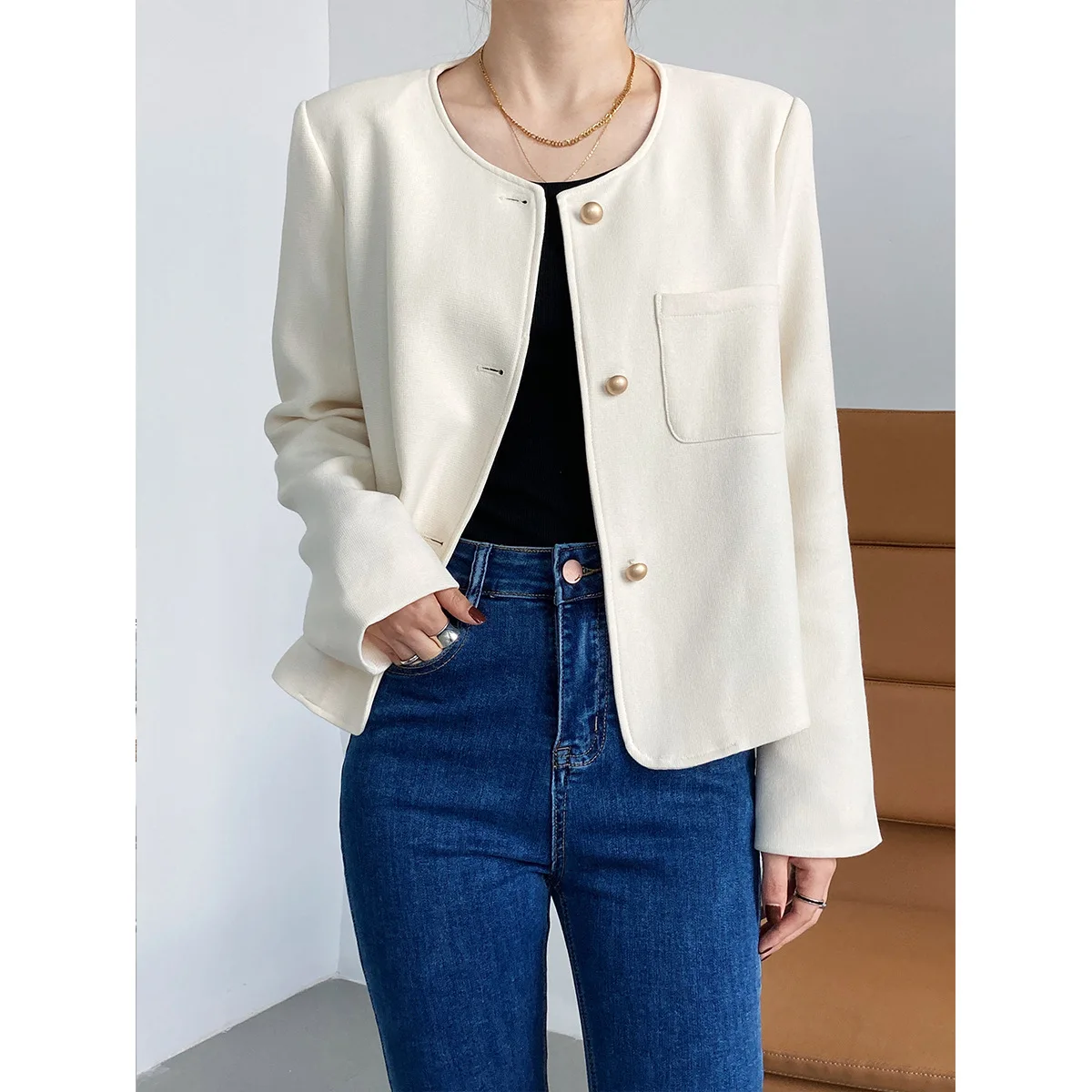 Women Autumn Jacket Coat Fashion Long Sleeve Tops Single Button Vintage Jackets Coat Tops For Women New In Outerwears