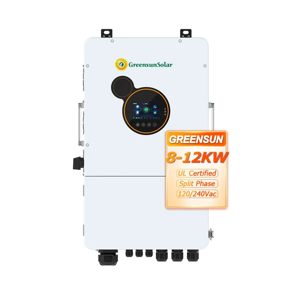 Wholesale Price Inverter for Solar Panel 8kw 10kw 12kw Single Phase Hybrid Solar Inverter for Small Solar System