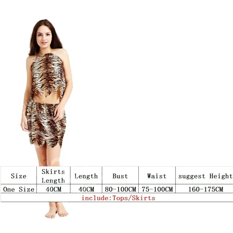 ليوبارد سافاج رجل الكهف كروودز البدائية مثير الملابس الهندية زي كرنفال هالوين ازياء للرجال الكبار يتوهم #3
