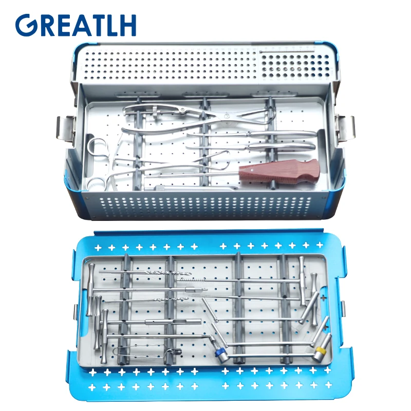 Orthopedic Instrument Kit Lower Limb Surgical Tool Kit Bone Plate Installation Veterinary Tools pet