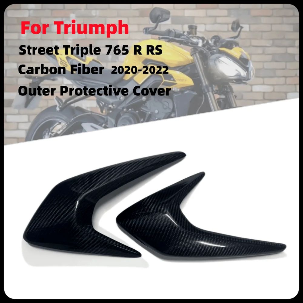 

For Triumph Street Triple 765 R RS 2020 2021 2022 Carbon Fiber Side Panels Body Frame Covers Fairing Kit Motorcycle Accessories