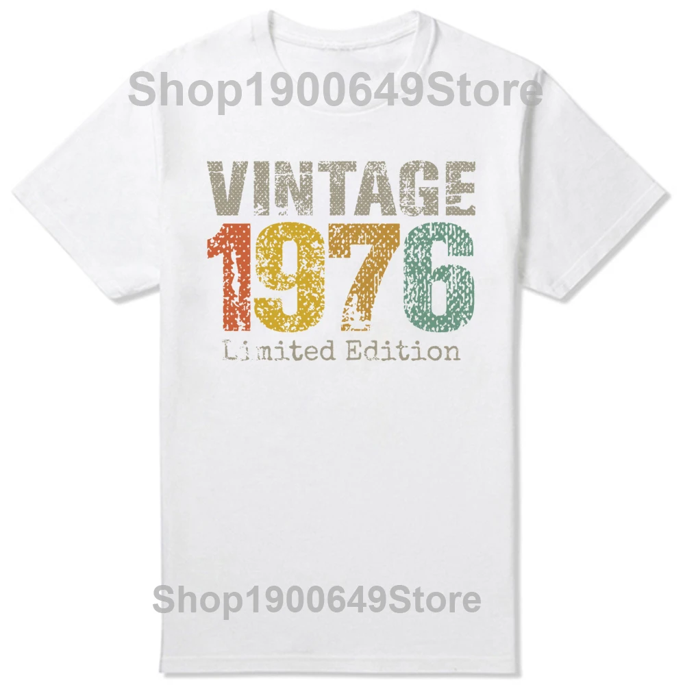 48 Year Old Gifts Vintage 1976 Limited Edition 48th Birthday T-Shirt men Summer The Birthday Gifts Graphic Unisex T Shirt