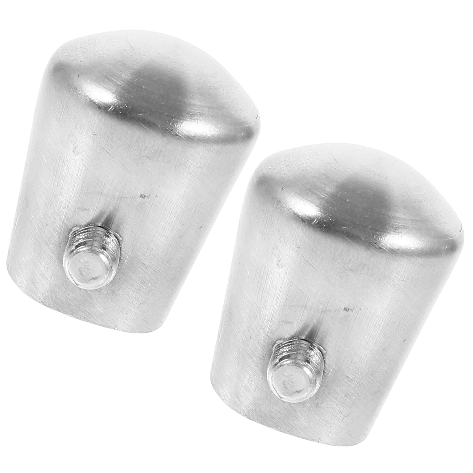 2pcs Handrail Extension Connector Stainless Steel Anti-Rust Metal Hole Plugs Decorative Trim Staircase Fencing Tubing Protector