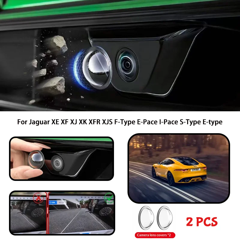 For Jaguar XE XF XJ XK XFR XJS F-Type E-Pace I-Pace S-Type E-type Car camera protective cover lens cover
