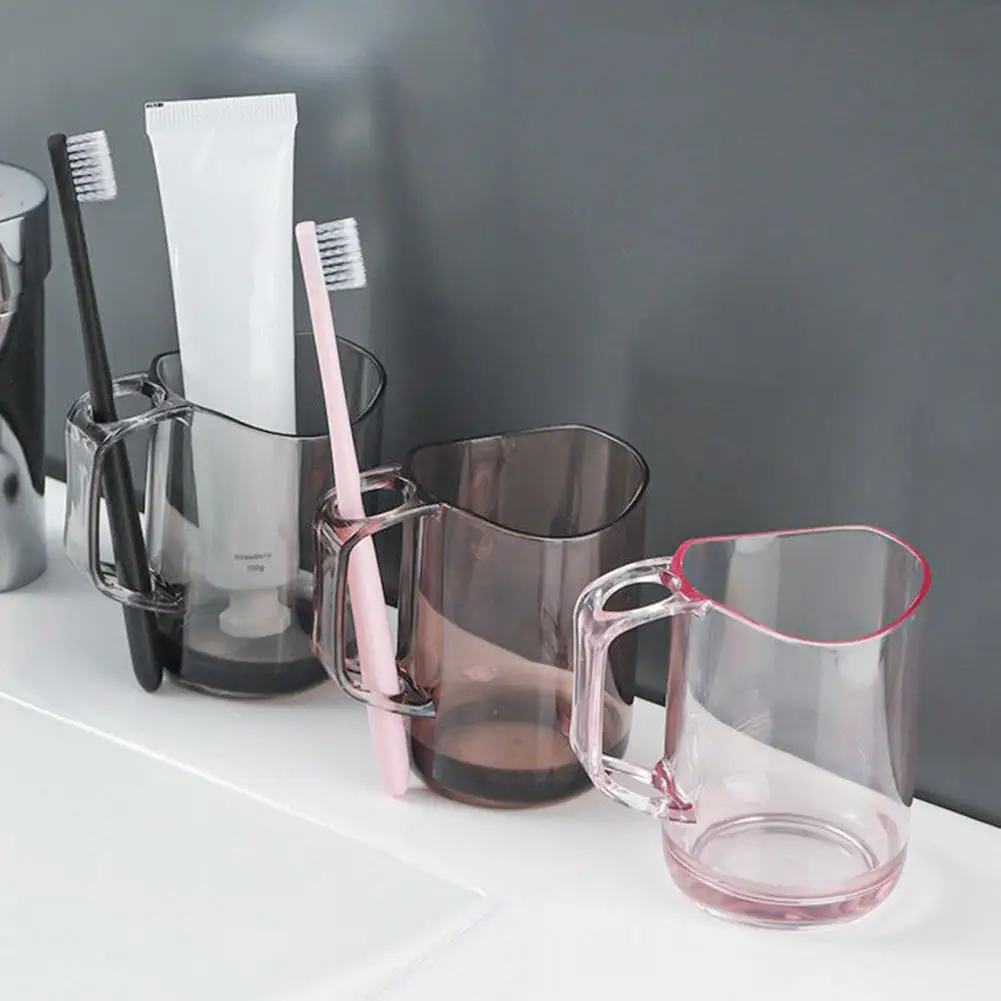 Household Mouthwash Cup Novelty Brushing Teeth Cup Anti-slip Toothbrush Cup Holding Water Transparent Toothbrush Holder