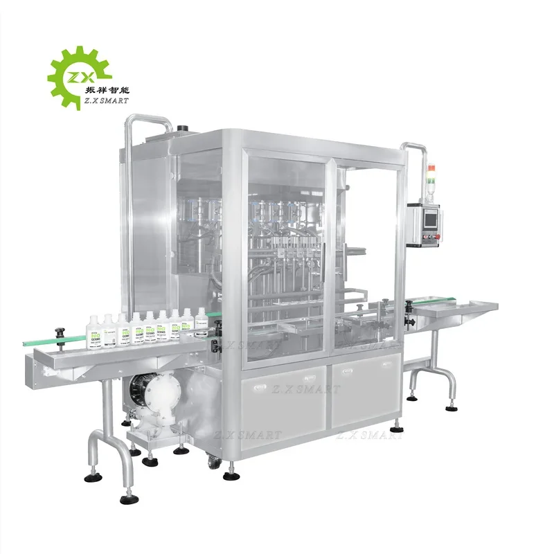 ZXSMART China Manufacturer Automatic Linear Glass Bottle 4 Filling Heads Wine Filling Machine