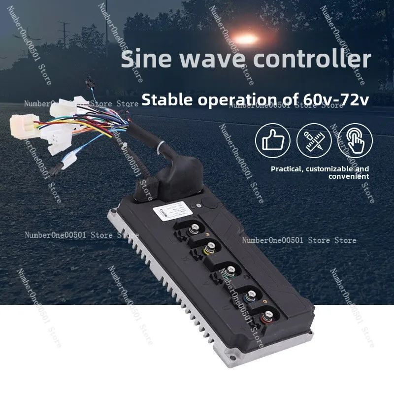 60V-72V Wireless 3000W Sine Wave Electric Vehicle Controller Brushless Silent Electric Vehicle Controller