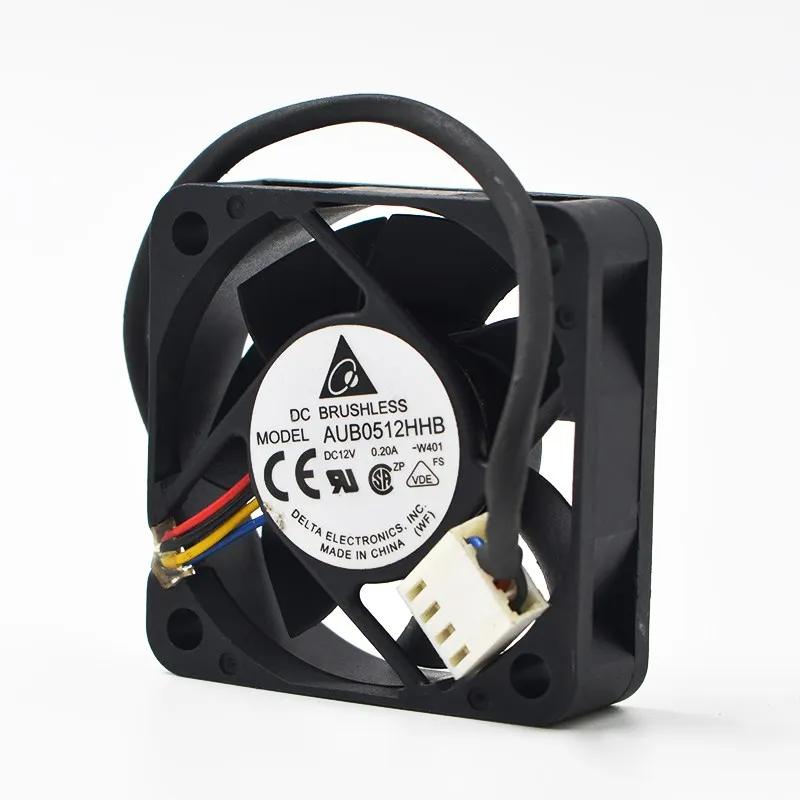 1pcs AUB0512HHB W401 DC12V 0.2A 5015 50mm 50x50x15mm 4Pin Server Cooling Fan Pwm For delta