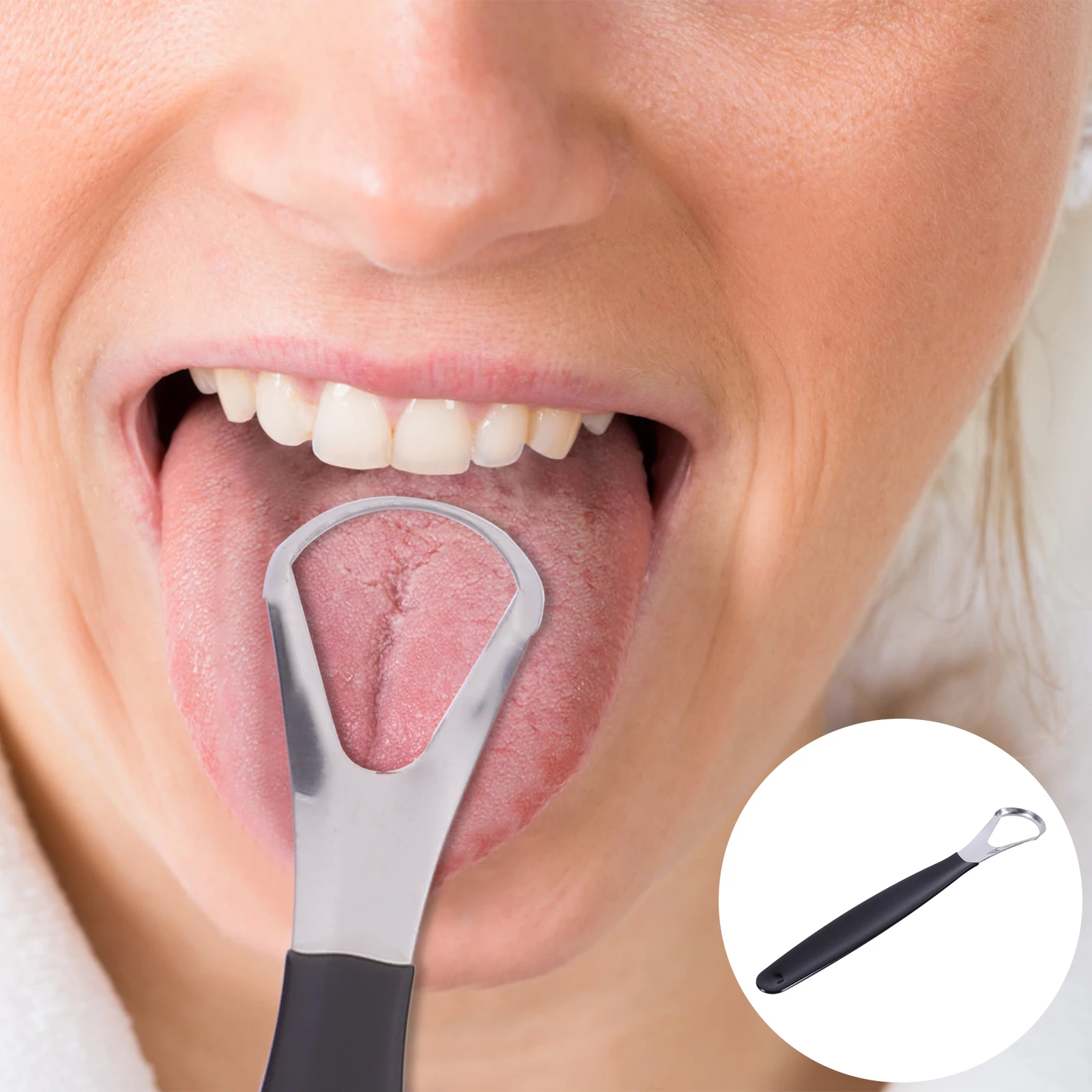 

4 Pcs Tongue Brush Cleaner Adults Oral Cleaning Cleaners Stainless Steel Scrape Scrubber Travel