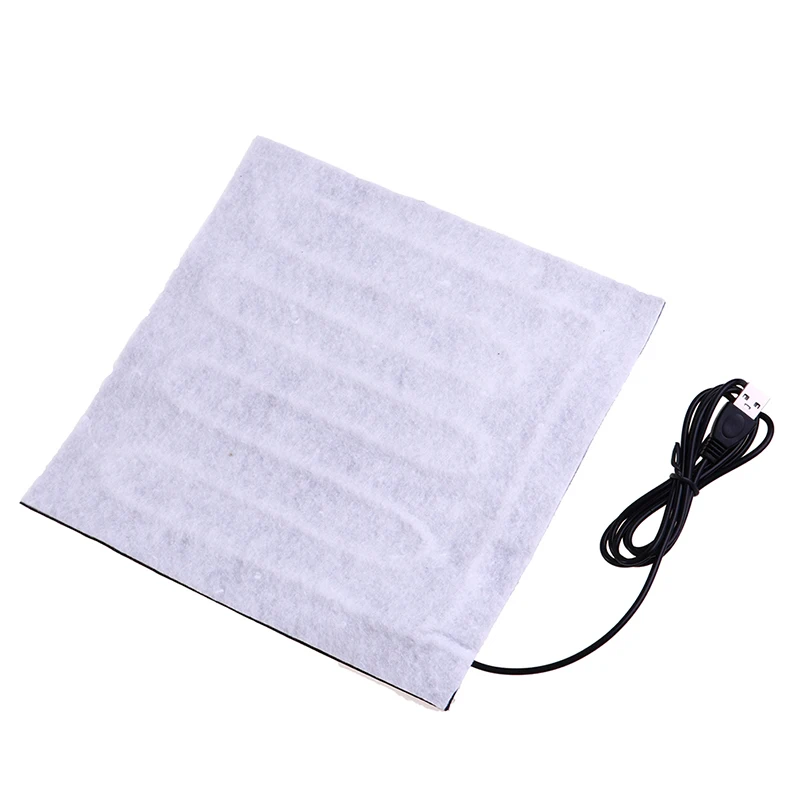 Hot Sale 22x22cm 5V USB Pet Warmer Heating Pad Electric Heater Pad Winter Warm Carpet Carbon Fiber Heating Pad Hand Warmer