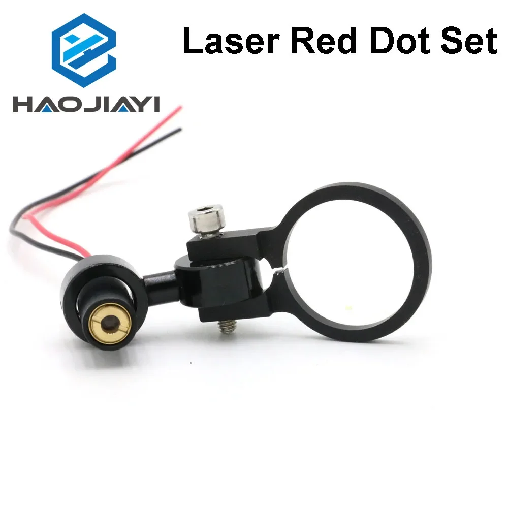 Haojiaoyi módulo de diodo conjunto de ponto vermelho posicionamento dc 5v para cabeça de corte de gravação a laser co2 diy