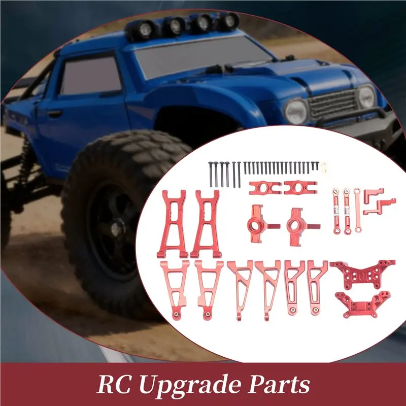 B05C-Metal Suspension Steering Block Set For HBX 16889 16889A 16890 16890A SG1601 SG1602 1/16 RC Car Upgrades Parts Kit