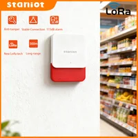 Staniot LoRa versión inalámbrica estroboscópica sirena fuerte alarma anti manipulación 500m distancia de transmisión alarma sirena 115dB sistema de alarma para el hogar