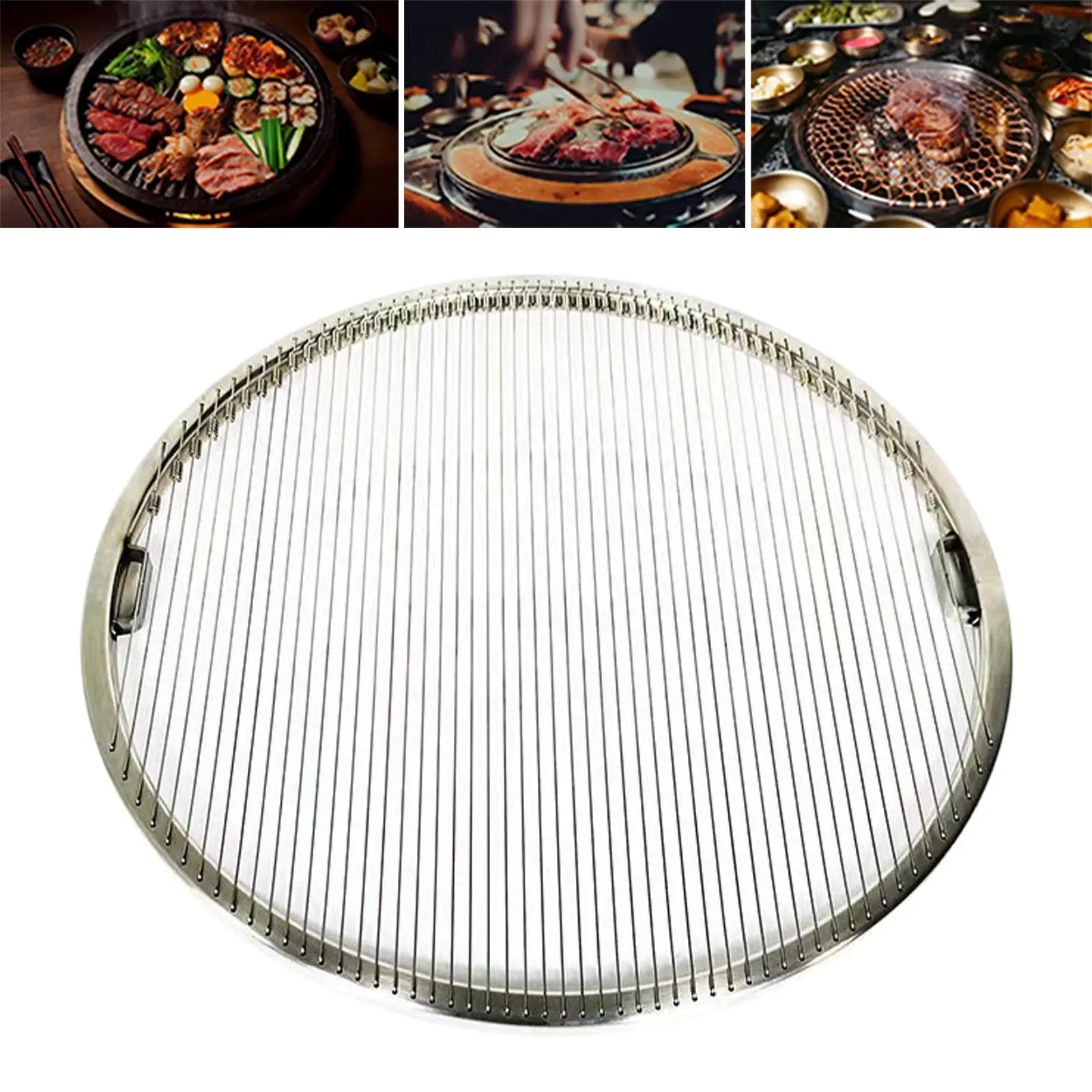 Barbecue Grill Net Rustproof BBQ Grilling Mat for Picnic Camping Restaurant