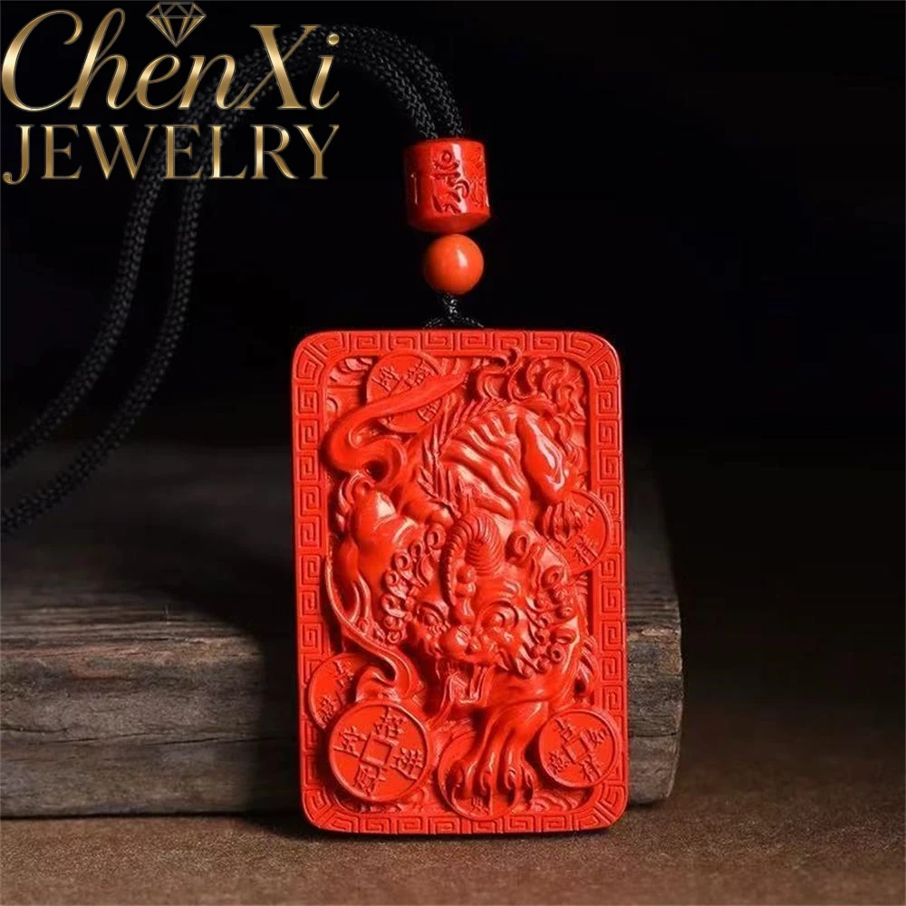 

Cinnabar Big Pixiu And God Of Wealth Pendant Luxury Quality Fashion Jewelry Amulets And Mascots Exquisite Charms Popular Gift