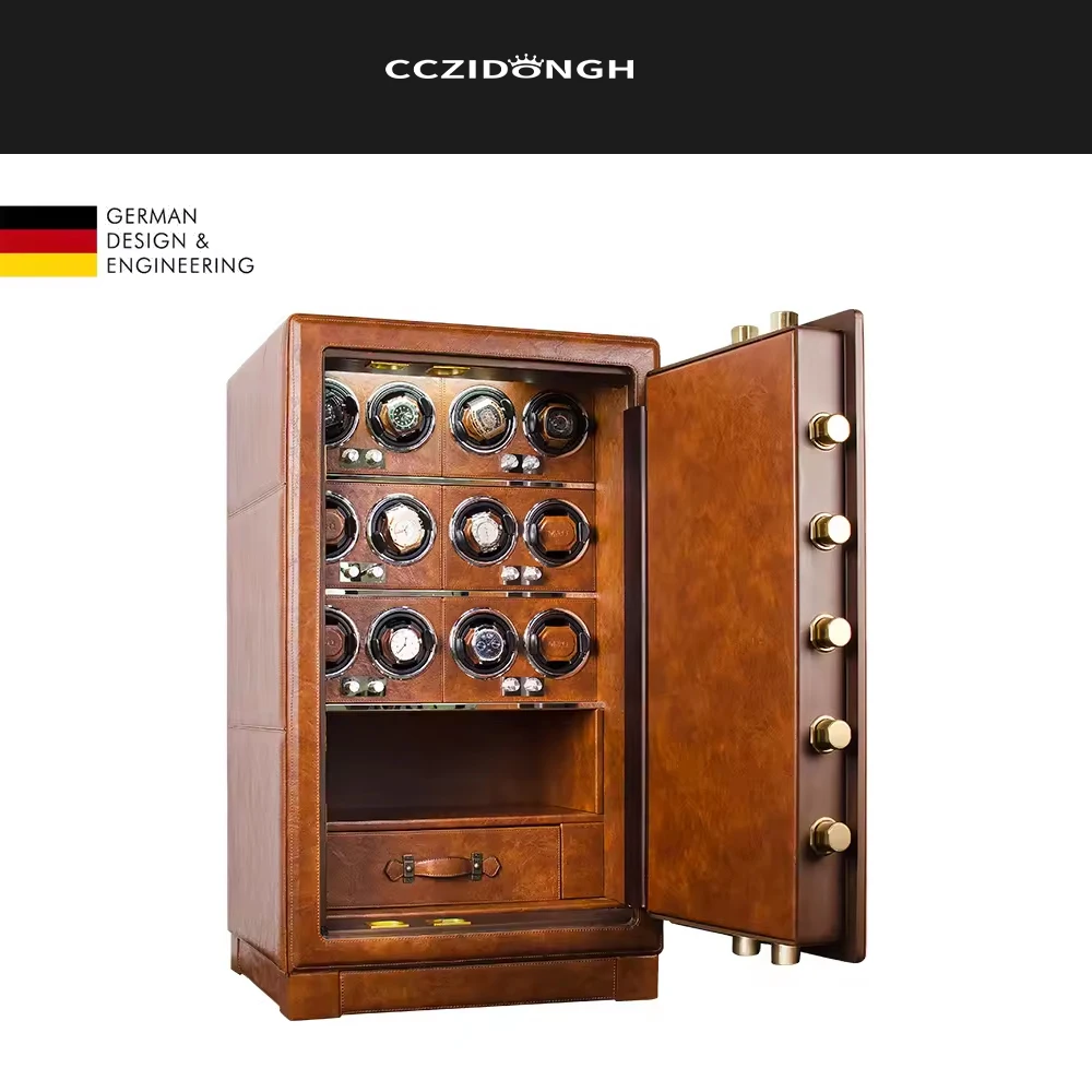Watch Winder Mechanical watch safe, password lock, key lock, jewelry storage box, watch box, winding device, home collection box