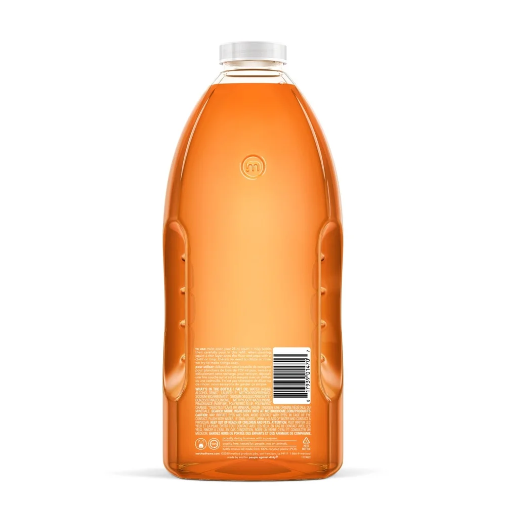 منظف الأرضيات الصلبة، عبوة بدون شطف، رائحة اللوز، بخاخ مريح، 68 أونصة، صديق للبيئة، خالي من القسوة، استخدام على الأرضيات المختومة