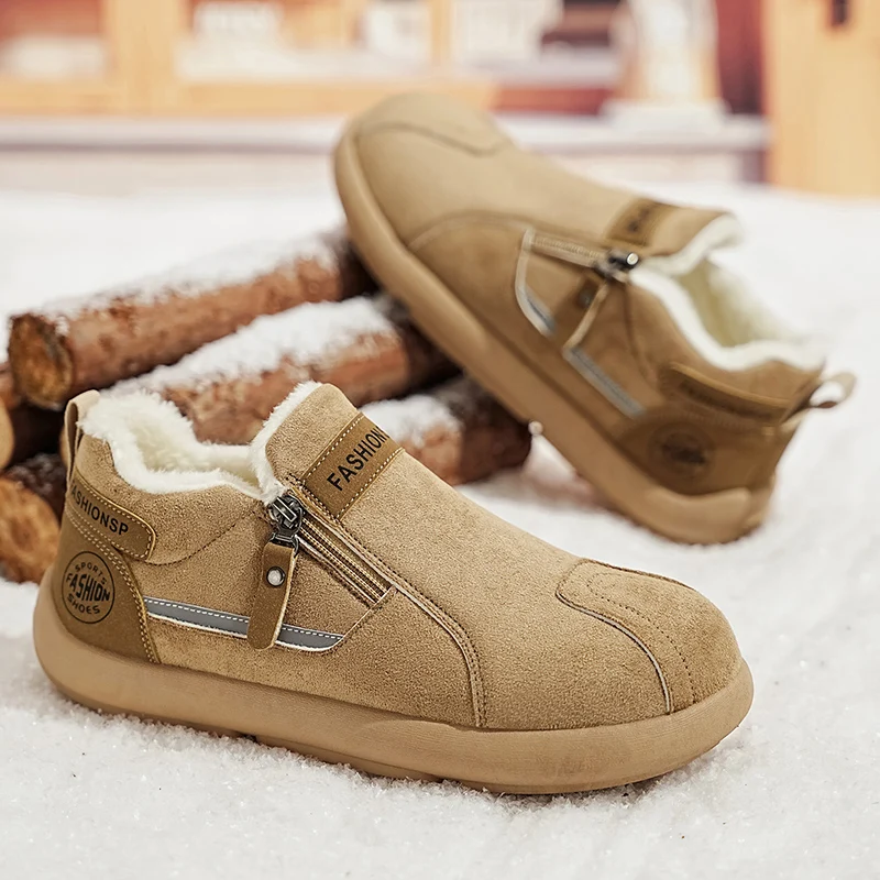 Men Boots New Winter Slippers Warm Men Shoes Waterproof Non-Slip Plush Sneakers Male Tenis Shoes Boots Men Sneakers Winter Boots