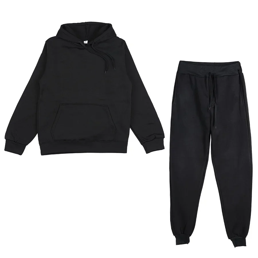 2024 Spring and Autumn Men's Fashion Sportswear Sweatshirt and Pants Two Piece Set New Hoodie Street Hip Hop Leisure Set