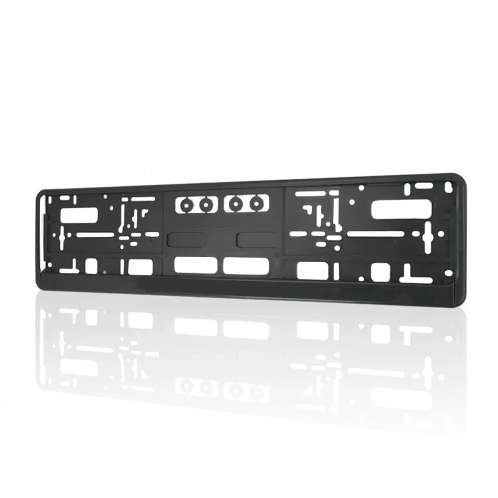 European/American Car License Plate Frame Holder 52x13cm 2Pcs Plastic Car License Plate Frame Waterproof Holder Auto Accessories