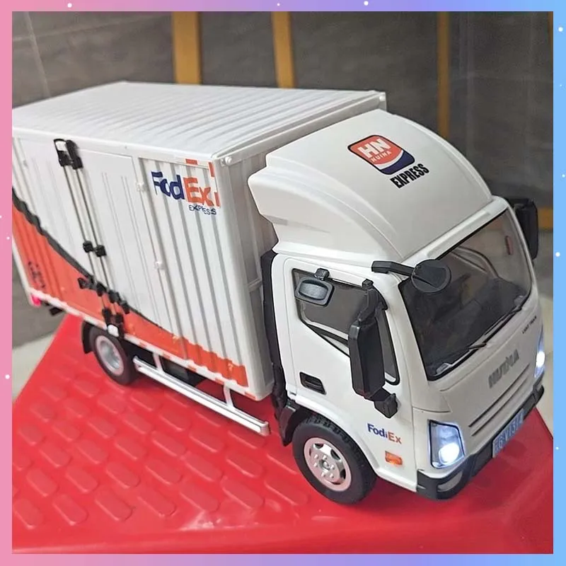RC Car 1524 1:18 Scale Remote Control Car 13CH RC Car Express Delivery Truck With Cargo Loading Feature Small Floating Van Gift