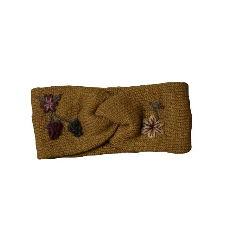 2024 Clibeso Winter Children Accessories Kids Vintage Embroidery Baby Hat Toddlers Boutique Design Headband Infant Outdoor Stuff