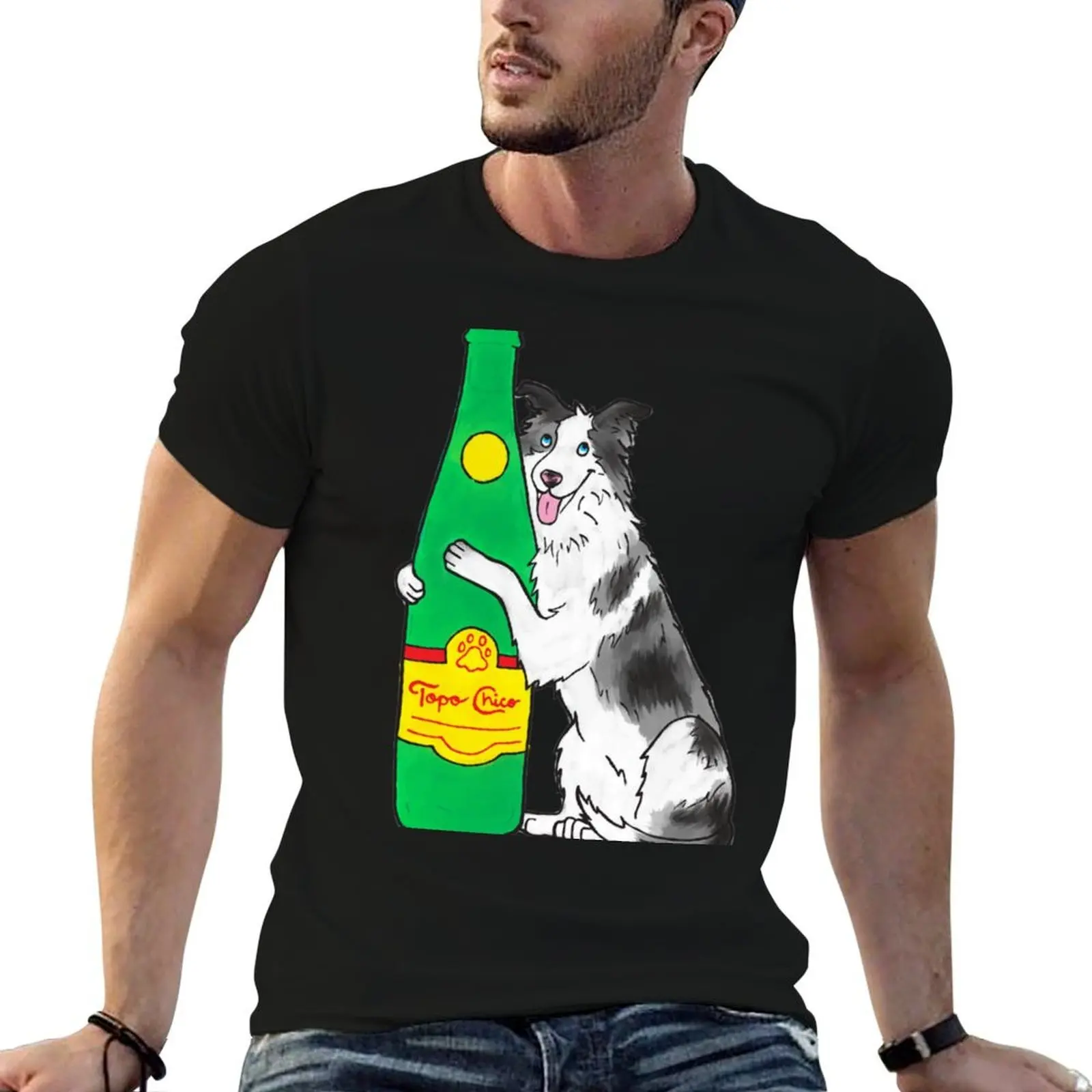 

Topo Chico Pup T-Shirt t shirt men 100% cotton luxury brand t shirt man cotton T-Shirt